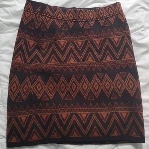 Toad&Co boiled wool skirt